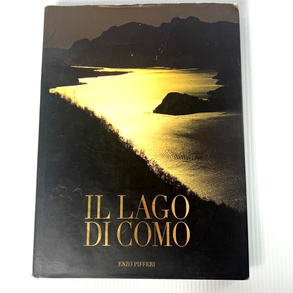 IL LAGO DI COMO Enzo Pifferi Black Hardcover Table Book Lake Como Book Decor